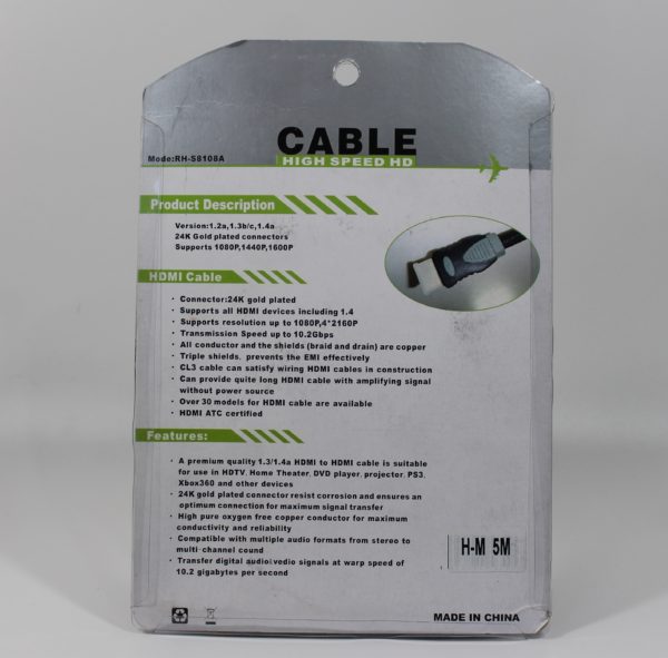 HDMI TO Mini HDMI Cable 5m